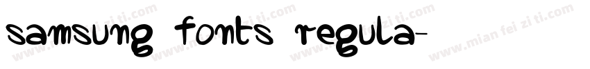 samsung fonts regula字体转换